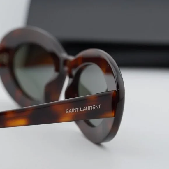 Saint Laurent SL 594 009 Oval Sunglasses - Havana/Grey
